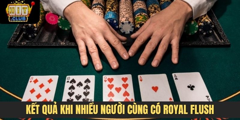 Kết quả khi nhiều người cùng có Royal Flush